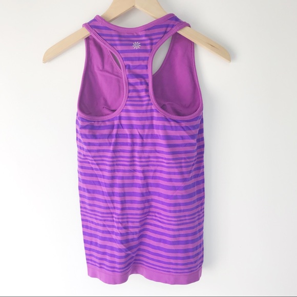 Athleta Neon Stripe Racerback Tank Top Small - Picture 4 of 6